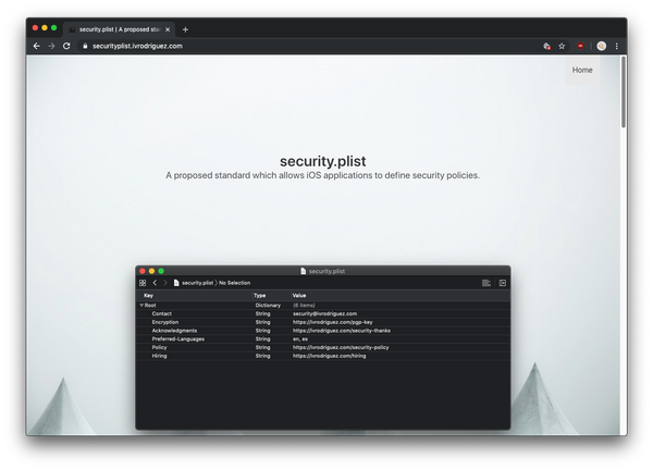Introducing security.plist
